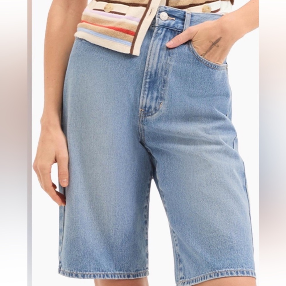 Veronica Beard Charlotte Bermuda Denim Short-NWT!!